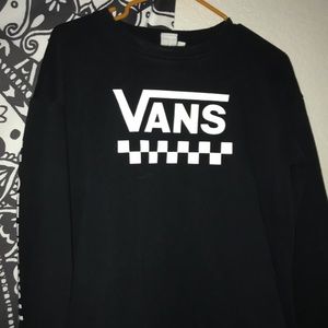 Vans black crew neck sweatshirt 🖤